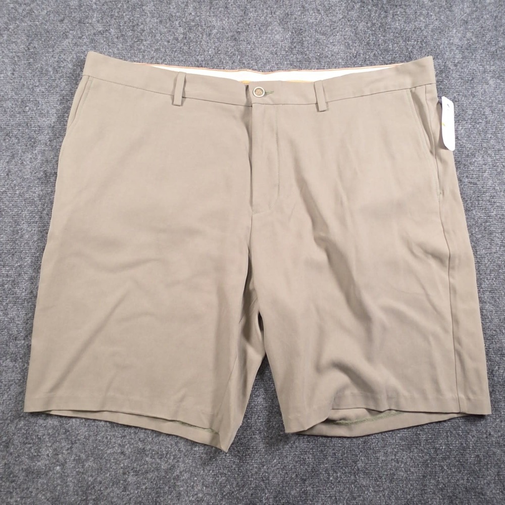 NWT Tommy Bahama Tortola Silk Shorts Mens 44 Green Flat Front Beach Preppy